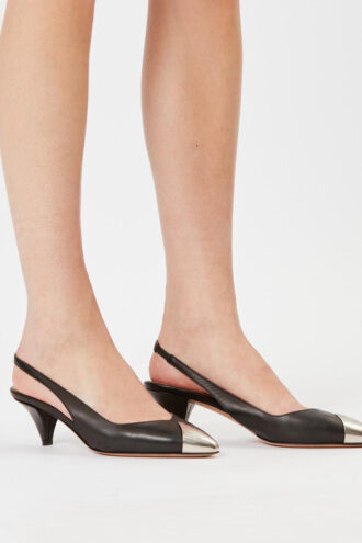 Elina pumps i slätt läder