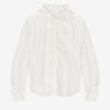 Estela-blus i enfärgad crepe med engelsk broderi Estela-blus i enfärgad crepe med engelsk broderi