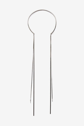 Fascinerande silverpläterat halsband