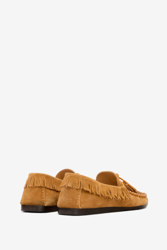 Fitza läderloafers med fransar