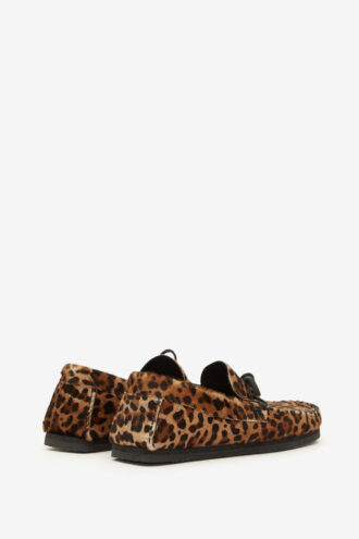 Fitzo loafers i tryckt läder