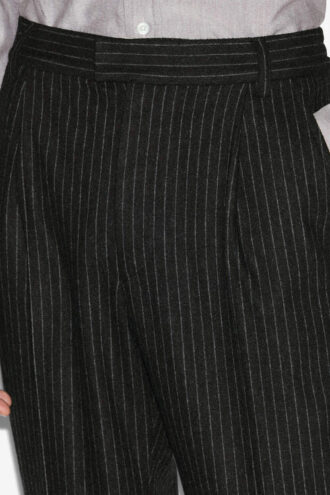 Flavien randiga kostymbyxor i ull