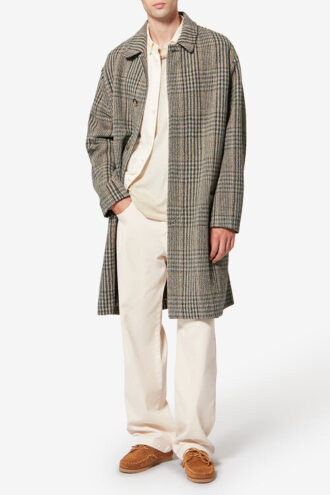 Franco Prince-Of-Wales Check Virgin Wool Coat
