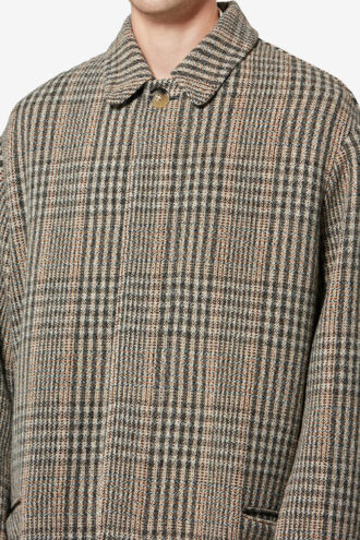 Franco Prince-Of-Wales Check Virgin Wool Coat
