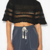 Frizy virkad kort topp Frizy virkad kort topp