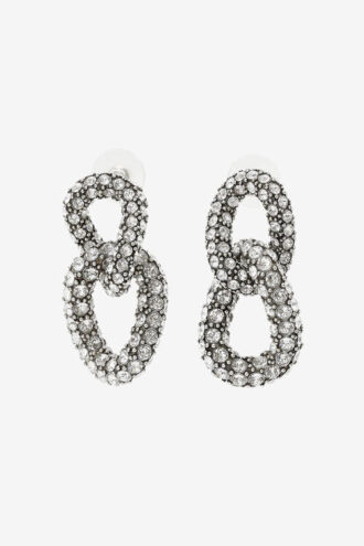 Funky ringörhängen med strass