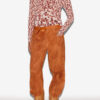 Gaetane Draped Printed Jersey Top Gaetane Draped Printed Jersey Top