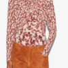 Gaetane Draped Printed Jersey Top Gaetane Draped Printed Jersey Top