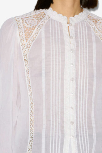 Greicy bomullsvoile-blus