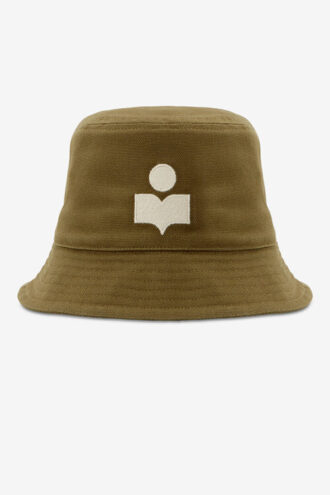 Haley broderad bucket hat med logotyp