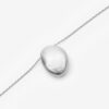 Halsband med hänge Shiny Day i silverfärgad mässing Halsband med hänge Shiny Day i silverfärgad mässing