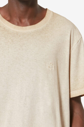 Honoré kortärmad vintage-T-shirt i blekt bomull