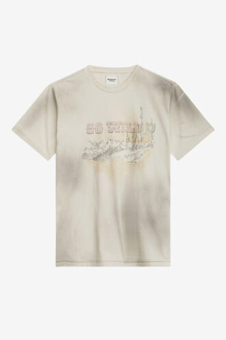 Honore T-shirt i tryckt linne