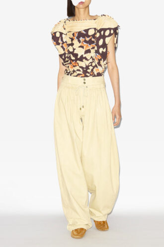 Inaya Gathered Loose Fit Pants