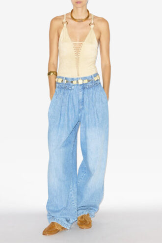 Inaya Gathered Loose Fit Pants
