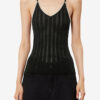 India Strappy Silk and Cotton Knit Sweater