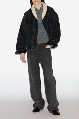 Jackson denim- och fuskpälsjacka Jackson denim- och fuskpälsjacka
