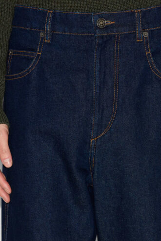 Jameson Wide-Leg Raw Denim Jeans