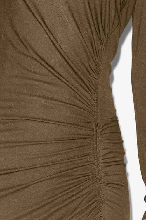 Jelina lång draperad jerseyklänning Jelina lång draperad jerseyklänning