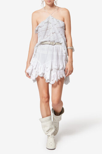 Jocadia shorts i bomull och blommig spets
