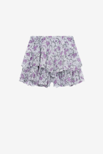 Jocadia volangshorts i tryckt bomullsvoile