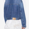 Julie kort jacka i arbetsplaggstil i enfärgad denim Julie kort jacka i arbetsplaggstil i enfärgad denim