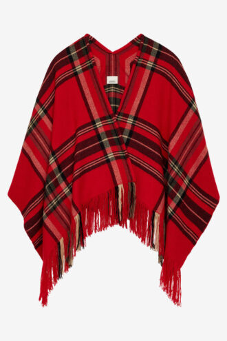 Kamilo Poncho med rutmönster