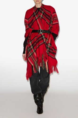 Kamilo Poncho med rutmönster