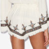 Kriss broderade gasvävshorts Kriss broderade gasvävshorts