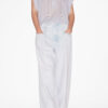 Leaza plisserad bomullsvoile-top Leaza plisserad bomullsvoile-top