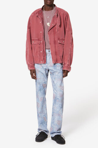 Lewys 5-fickors jeans i tryckt denim