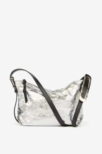 Leyden Mini Bag i metalliskt lammskinn