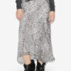 Lisanne Burnout Velvet Midi Skirt Lisanne Burnout Velvet Midi Skirt