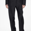 Liska Plisserade Glen Plaid-byxor i ull Liska Plisserade Glen Plaid-byxor i ull