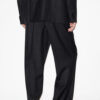 Liska Plisserade Glen Plaid-byxor i ull Liska Plisserade Glen Plaid-byxor i ull