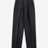 Liska Plisserade Glen Plaid-byxor i ull Liska Plisserade Glen Plaid-byxor i ull