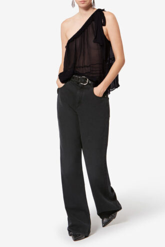 Loeva Asymmetrisk tryckt muslintopp Loeva Asymmetrisk tryckt muslintopp