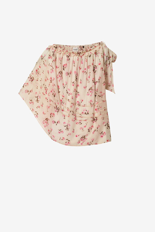 Loeva Asymmetrisk tryckt muslintopp Loeva Asymmetrisk tryckt muslintopp