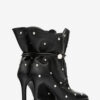 Lolya läderstövlar med nitar Lolya läderstövlar med nitar