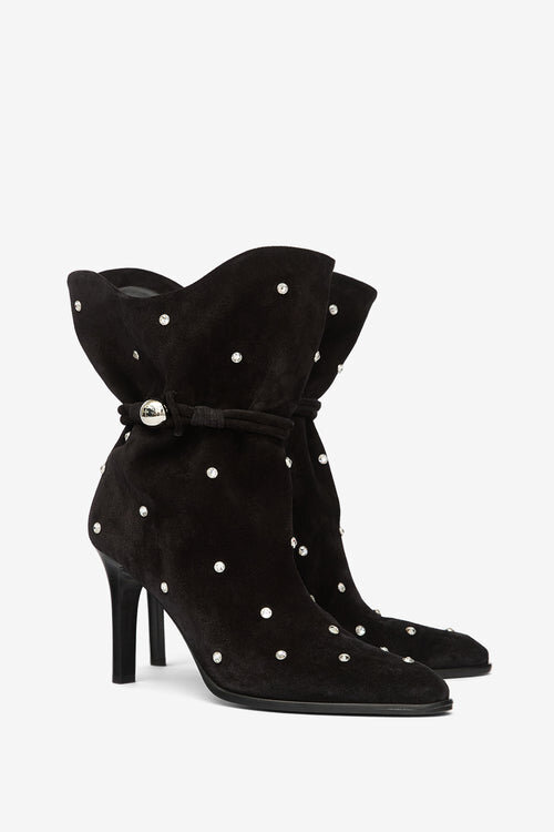Lolya mockaskinnsstövlar med strass Lolya mockaskinnsstövlar med strass