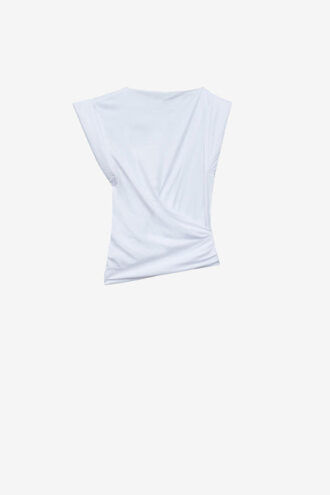 Maisan draperad kortärmad T-shirt Maisan draperad kortärmad T-shirt