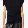Maisan draperad kortärmad T-shirt Maisan draperad kortärmad T-shirt