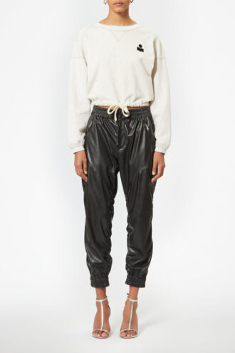 Margo kort sweatshirt med logotryck
