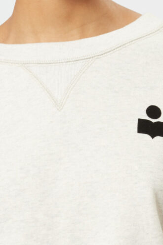 Margo kort sweatshirt med logotryck
