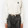 Margo kort sweatshirt med logotryck Margo kort sweatshirt med logotryck