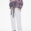Maria-blus i tryckt bomullsvoile Maria-blus i tryckt bomullsvoile