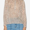 Maria-blus i tryckt bomullsvoile Maria-blus i tryckt bomullsvoile