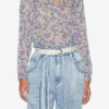 Maria-blus i tryckt bomullsvoile Maria-blus i tryckt bomullsvoile