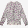 Maria-blus i tryckt bomullsvoile Maria-blus i tryckt bomullsvoile