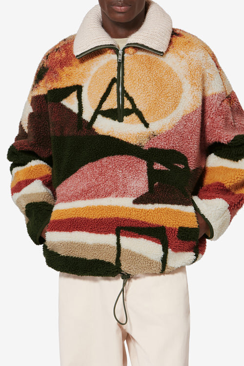 Marley Desert Print Fleece Jacket Marley Desert Print Fleece Jacket